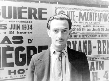 Retrato de Salvador Dalí en París, el 16 de junio de 1934.