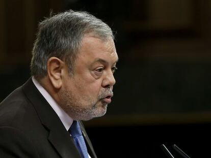 El diputado del PNV, Pedro María Azpiazu, en el debate de totalidad sobre el proyecto de ley de Presupuestos Generales del Estado.