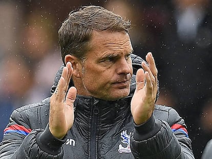 Frank de Boer, al final de su &uacute;ltimo partido como entrenador del Crystal Palace.