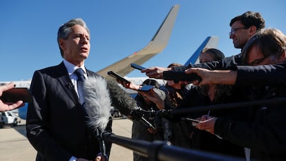 Antony Blinken, Secretary of State of the United States, this Thursday in Washington, before beginning his trip to Israel and other countries in the Middle East.