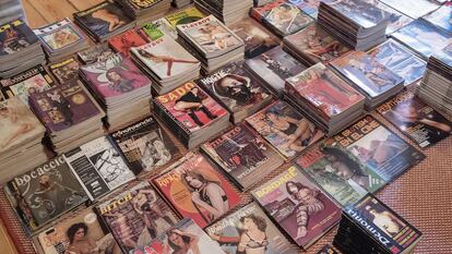 El cineasta poseía una colección de unas 1.500 revistas dedicadas al erotismo y el bondage.