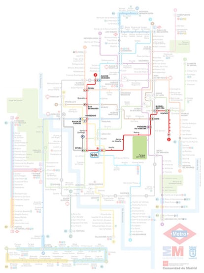 Así queda el plano tras la ampliación de la línea roja.