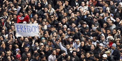 Protestas contra el Gobierno en 2011.