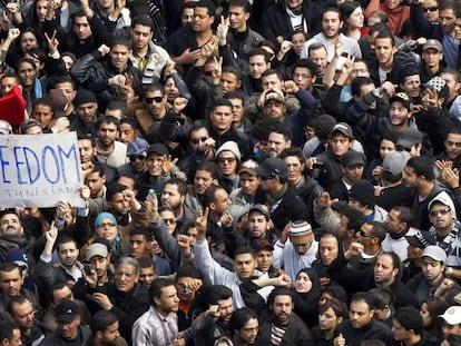 Protestas contra el Gobierno en 2011.