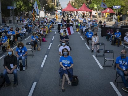 Acto central de la Diada 2020 organizado por la Assemblea Nacional Catalana (ANC) en Barcelona.