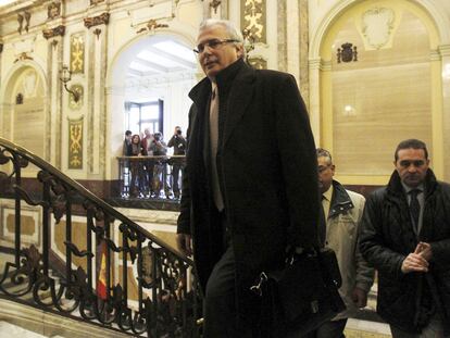 El juez Baltasar Garzón, en el Tribunal Supremo el lunes de la semana pasada.