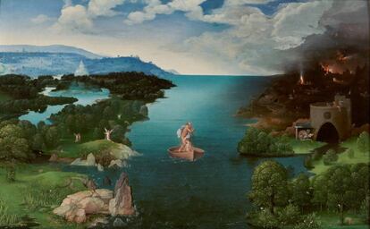 ‘El paso de la laguna Estigia’, de Joachim Patinir (hacia 1524).