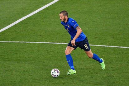 Leonardo Bonucci, durante el Italia-Suiza de la Eurocopa.