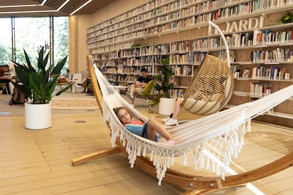 Uno de los espacios de la biblioteca García Marquez.