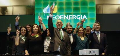 Ejecutivos de Neoenergia en la salida a Bolsa de la compañía en 2019.