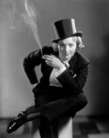 La actriz Marlene Dietrich.