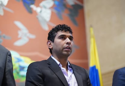 David Racero, presidente de la Cámara de Representantes y miembro de Pacto Histórico, en Bogotá, Colombia.