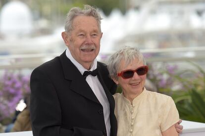 Félix y Nicole Le Garrec asisten a la presentación de 'Plogoff, des pierres contre des fusils', este viernes en Cannes.