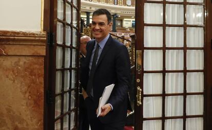 Pedro Sánchez, dimecres en la sessió de control al Congrés.