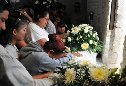 Funeral de otro niño asesinado en Chihuahua en mayo de 2015.