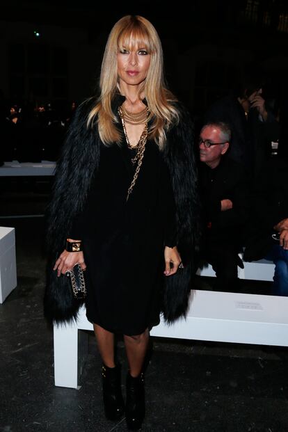 Rachel Zoe estrenando flequillo en Givenchy.