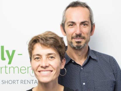 Los fundadores de Only Apartments, Elisabet Cristi&agrave; y Alon Eldar.