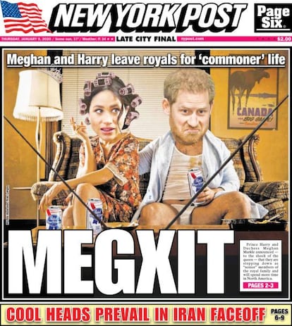 Capa do 'New York Post' de 9 de janeiro