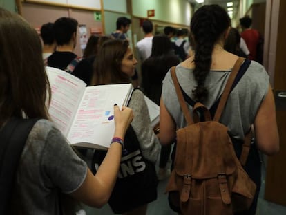 Selectividad el pasado junio en la la Facultad de Odontolog&iacute;a de la UCM. 