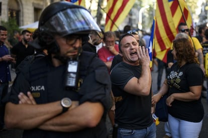 Les forces de l'ordre controlen en tot moment que no hi hagi aldarulls a la Diada.