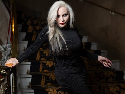 La cantante Alaska, en el Hotel Emperador de Madrid el 9 de diciembre.