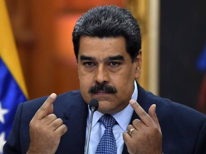 Nicolás Maduro, durante uma mensagem ao país.
