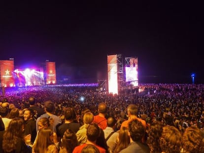 Concierto de Manel en la playa de Bogatell, en las pasadas fiestas de La Merc&egrave;.