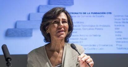 La presidenta del Banco Santander, Ana Botín.