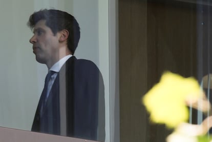 Sam Altman, on April 28, 2026 in Oakland court, during Musk's trial against his company, OpenAI.