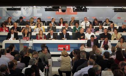 Reunión del Comité Federal del PSOE.
