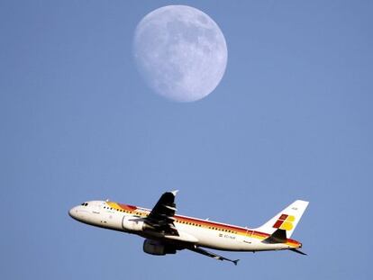 Un avi&oacute;n de Iberia