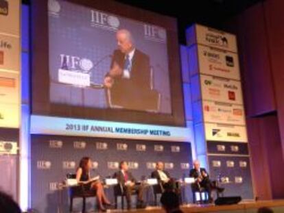 El presidente del BBVA, Francisco González, participa en en el Annual Membership Meeting del Institute of International Finance (IIF, en sus siglas en inglés)