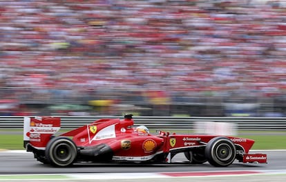 Fernando Alonso, durante la carrera.