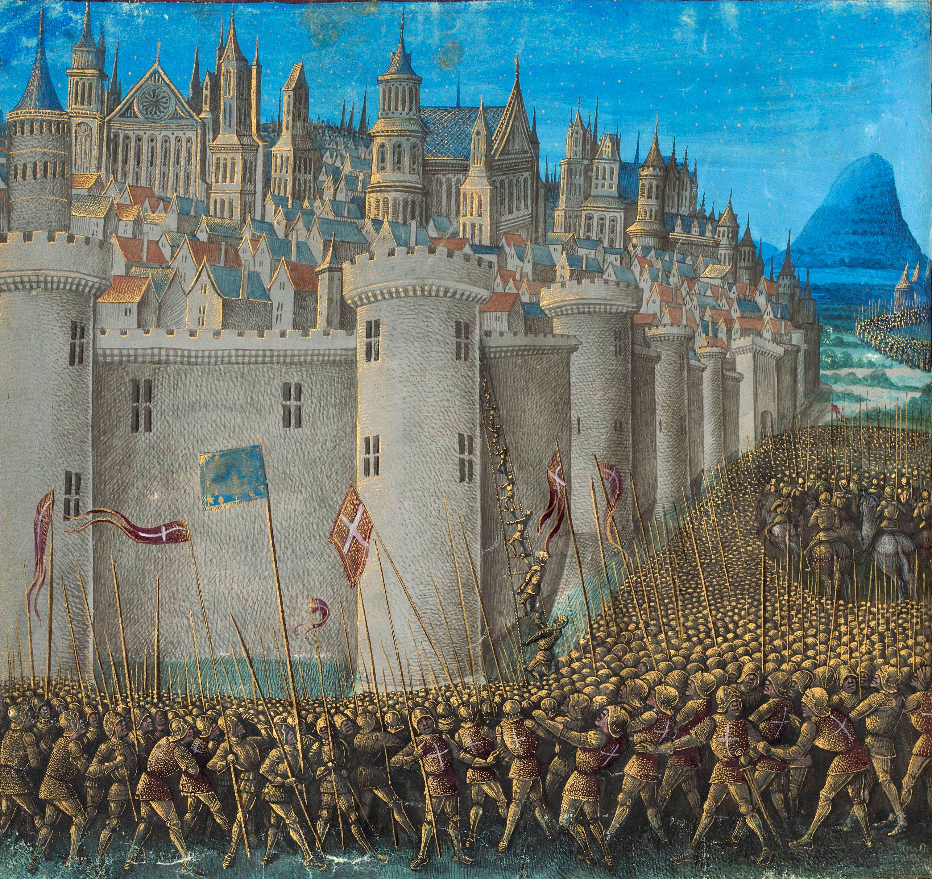 El asedio de Antioquía por los cruzados, en una miniatura medieval.
