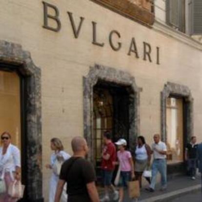 Bulgari shop on Via Condotti in Rome