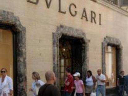 Bulgari shop on Via Condotti in Rome