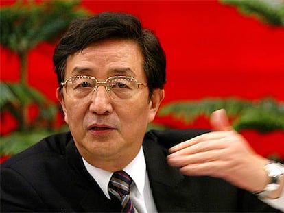 El líder del Partido Comunista Chino, Chen Liangyu, durante una conferencia en Shanghai el pasado enero.