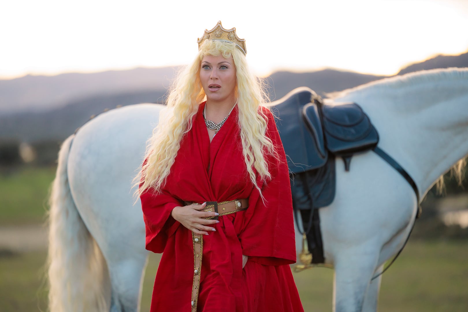 Daniela Blume, en una de las secuencias que parodian películas porno en 'Cochinas'.