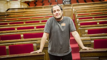 David Fernàndez, en el Parlament, en 2014.