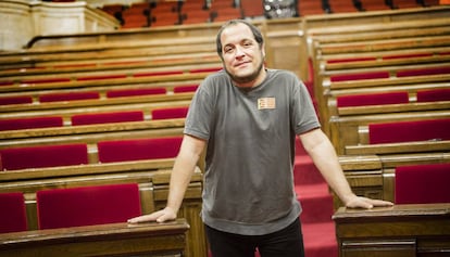 David Fernàndez, en el Parlament, en 2014.
