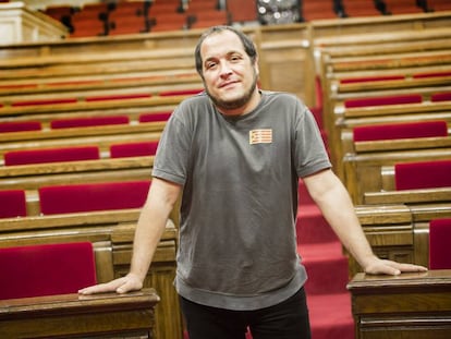 David Fernàndez, en el Parlament, en 2014.