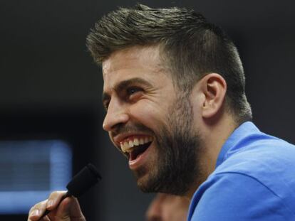 Piqué, a la roda de premsa d'aquest dijous.