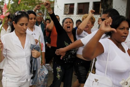 Damas de Blanco protestan en Cuba.