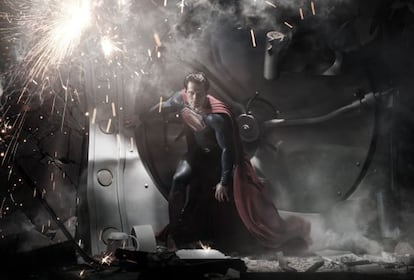 Una imagen del nuevo Superman en &#039;El hombre de acero&#039;.