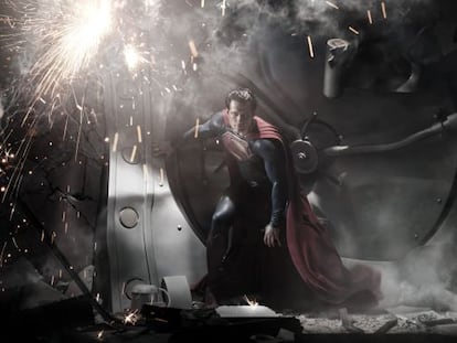 Una imagen del nuevo Superman en &#039;El hombre de acero&#039;.