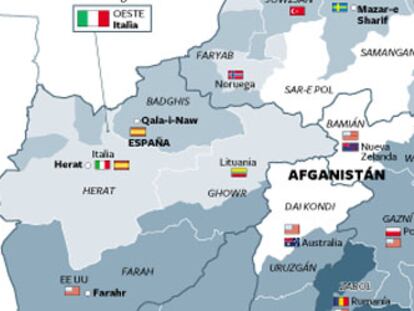 La OTAN prevé que España ceda en 2012 el control de su provincia afgana