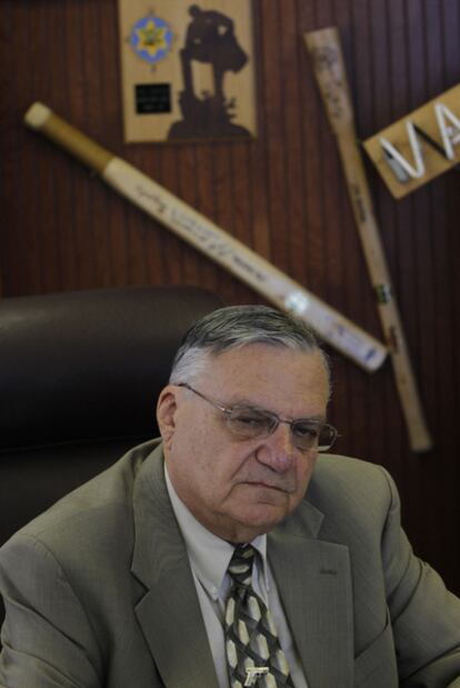 El sheriff Joe Arpaio, en su despacho en Phoenix.