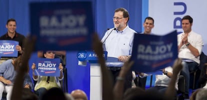 Mariano Rajoy, en Santa Cruz de Tenerife.