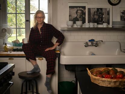 Annie Leibovitz, en su casa de Rhinebeck en Nueva York.