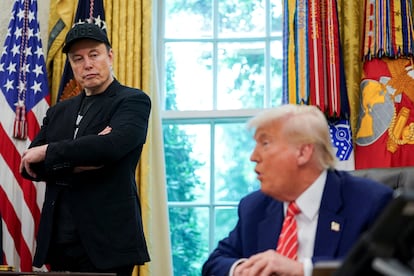 Elon Musk y Donald Trump, el viernes pasado en la Casa Blanca.